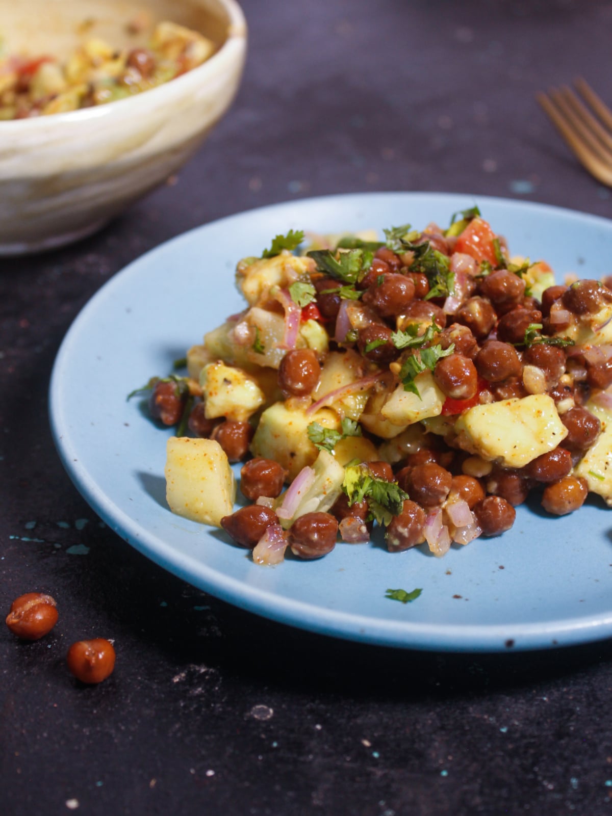 Spicy Black Chickpea Chaat