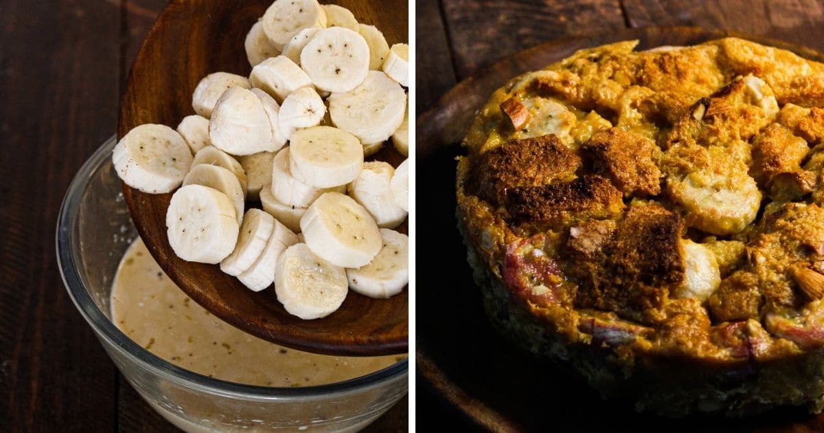 Easy Banana Bread Pudding Recipe - Cooking The Globe